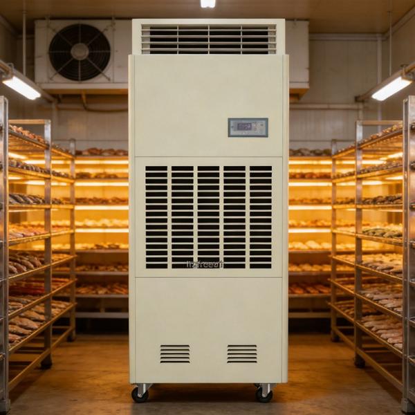 FLSGW-G240 High Temperature Resistant Professional Industrial Dehumidifier for Candy Drying Factory Have Heating Function Famous Compressor with 240L/D