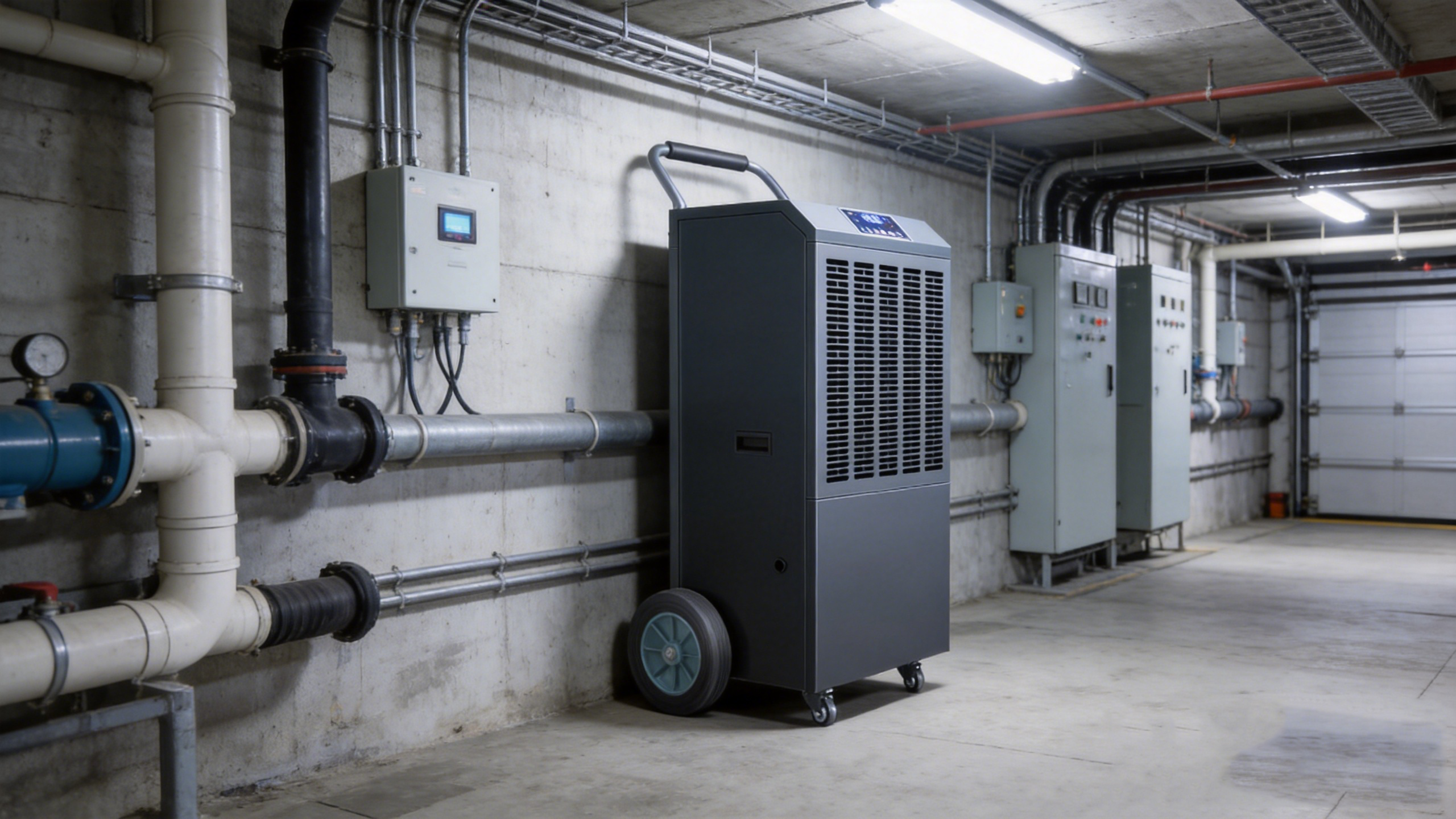 158L/DAY Factory Direct Sales Commercial Dehumidifier Handle Move Have Wifi Option Dehumidifier Commercial CE Certificate