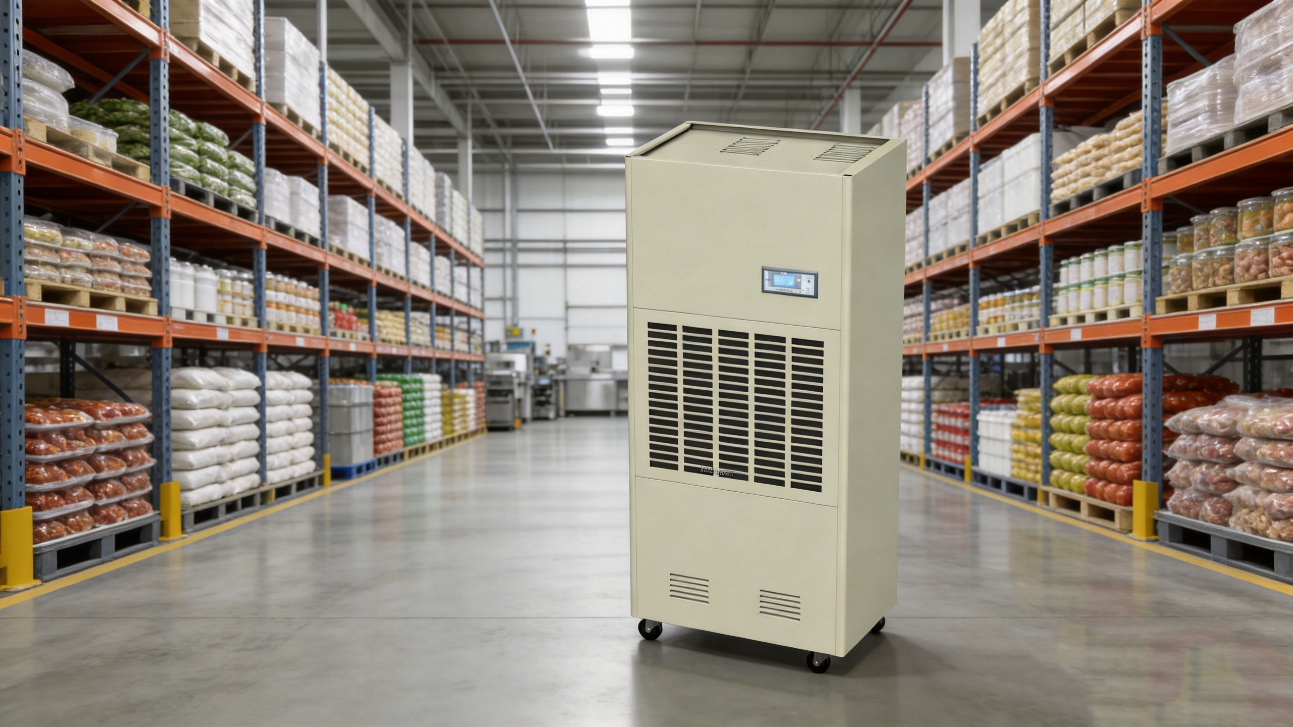 FLSW-G168 168 Liters per Day Heavy Duty Heating Function Industrial Dehumidifier for Warehouse Basement Drying Foods Have RS485 Option